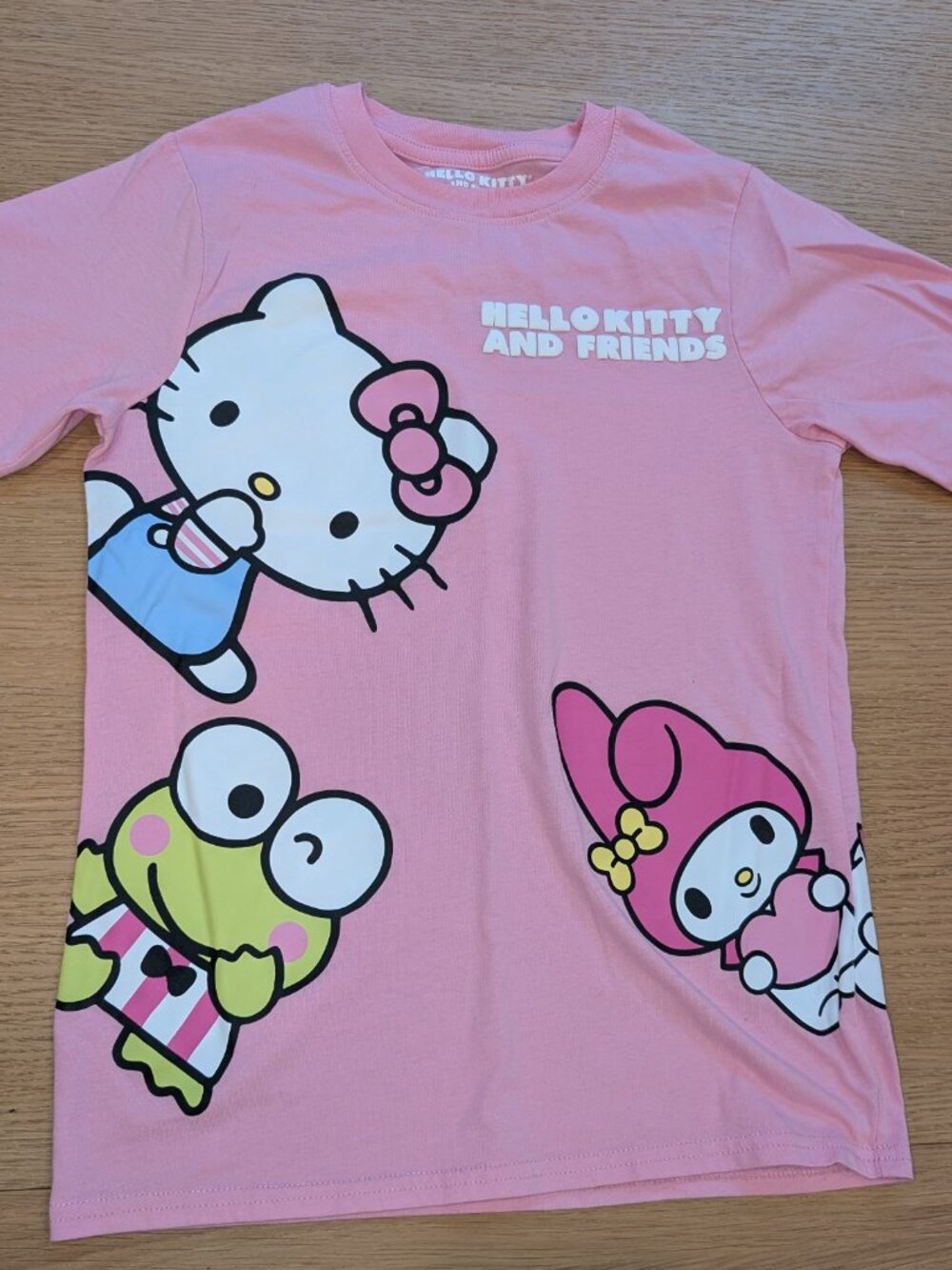Pink Hello Kitty and Friends Youth Tee Shirt - Size Large